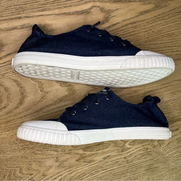 TRETORN Meg 2.0 Denim Low Top Sneakers Slip On Blue Casual Shoes Women’s 8.5 - Picture 7 of 13